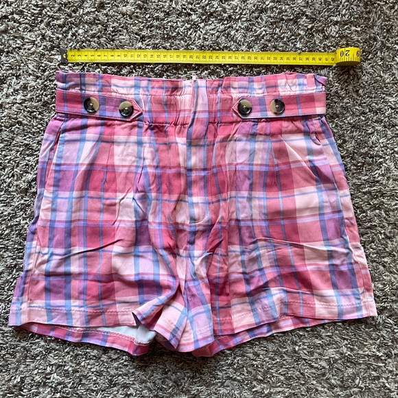 Square Pattern High Waist Pink Shorts Size 12 - Picture 6 of 7